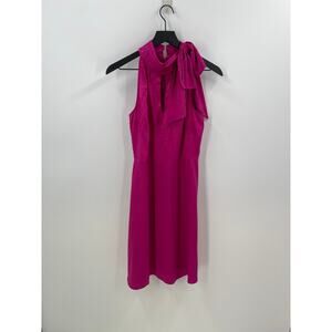 Glamour Fuchsia Pink Animal Print Barbiecore Sleeveless Dress Size 6